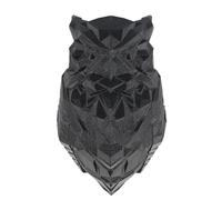 Zjythocyber Luminaire mural 3D en forme d’animal, applique murale LED avec design de hibou, veilleuse 3D imprimée en PETG pour escaliers, entrées, garages, balcons, lampe décorative murale (Noire)