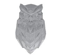 Zjythocyber Luminaire mural 3D en forme d’animal, applique murale LED avec design de hibou, veilleuse 3D imprimée en PETG pour escaliers, entrées, garages, balcons, lampe décorative murale (Grise)