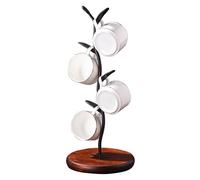 Zjyufy Porte-tasses en forme d'arbre à café, support de séchage pour tasses à thé, tasses à café rétro, support de rangement pour la maison, la cuisine, le bar, le café