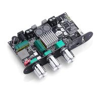 ZK-1001U Amplificateur Bluetooth 5.3 Mono avec TWS, Mini amplis audio avec Boost pour haut-parleurs d'intérieur et d'extérieur avec sortie de 100 W, aigus et basses, prend en charge l'entrée USB/AUX