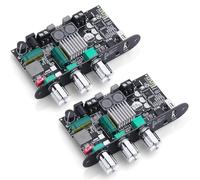 ZK-1001U Lot de 2 amplificateurs mono Bluetooth 5.3 avec circuit TWS et Boost, mini amplificateur audio pour haut-parleurs d'intérieur et d'extérieur avec puissance de sortie 100 W, aigus et basses