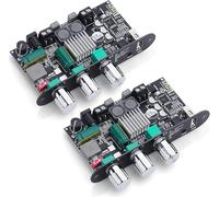 ZK-1001U Lot de 2 amplificateurs mono Bluetooth 5.3 avec TWS, puissance de sortie 100 W, mini ampli audio pour véhicule/maison/haut-parleurs d'extérieur, entrée large tension DC 9-24 V, prend en