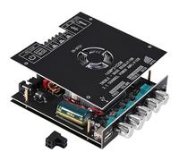 ZK-HT21 TDA7498E Carte d'amplificateur de puissance sans fil, amplificateur audio 2.1 canaux avec sortie 160 W x 2 + 220 W, contrôle des basses pour haut-parleurs stéréo maison, 14,5 x 12,6 x 2,8 cm