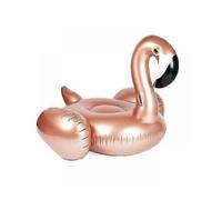 ZK-Inflatable Swimming Rose Golden Flamingo Party Toys Water Mattress Beach Bed Pool for Adults