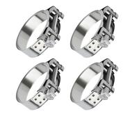 ZKAILCF Collier Echappement 64-67mm Colliers de Serrage Renforcé T Inox 304 | Collier de Serrage a Tourillon 4Stk pour Auto Véhicule Agricole Gaine Ventilation Tuyaux de Drainage et Raccord d'Échappement