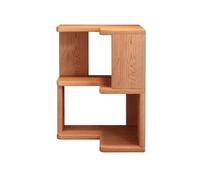 ZKALQECNF Bibliothèque en Bois d'angle de Maison, Support Rangement Style Simple à Trois Niveaux Polyvalent(Grand)
