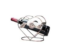 ZKALQECNF Casier à vin Casier à vin en Forme de cœur en Fer forgé for Le Salon ou Le Buffet Porte Bouteille