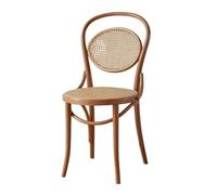 ZKALQECNF Chaises De Rotin Chaise de Salle à Manger en rotin, Chaise de Salle à Manger latérale sans accoudoirs en hêtre, Chaise à Dossier rétro for Salle à Manger, Salon Chaises de Jardin(Log)