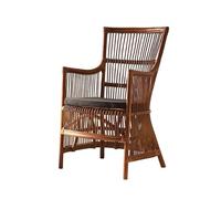 ZKALQECNF Chaises De Rotin Chaise Table Basse Chaise en rotin avec Coussins Plante canapé en Osier Chaise d'étude Chaise de Chambre Chaises de Jardin