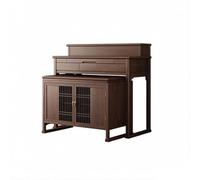 ZKALQECNF Ensemble de Table d'autel en Bois Massif avec Armoire Décoration