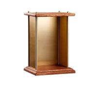 ZKALQECNF Étagère Bouddha Présentoir de Bureau en Bois for offrandes de Richesse, piédestal de sanctuaire de Bouddha d'intérieur Décoration