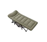 ZKALQECNF Gain de Place Lit Pliant for Pause Sieste, Simple, Bureau, Chaise Longue, Couchage, Marche, Compagnon(Green)