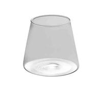 ZKALQECNF Lait Verres à boire transparents, tasses sans pied en verre borosilicate for lait, café, jus, vin et cocktails Boissons(Moyen)