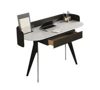 ZKALQECNF Table de Bureau Bureau Moderne de 47,2 Pouces avec tiroir, Plateau en Dalle Roche for Ordinateur Portable Salon