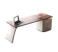 ZKALQECNF Table de Bureau Grand Bureau de Direction avec Rangement, Table d'écriture en Bois, mobilier Prises Charge Salon(S)