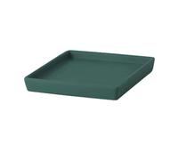 ZKALQECNF Vérandas Plateau d'égouttage for Plantes de Jardin, Soucoupe carrée en céramique for Pot Fleurs, for Salon, Balcon, terrasse Intérieurs(Green)