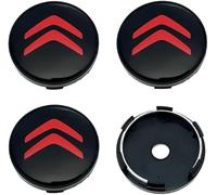 ZKAYHGG 4 Pièces Cache Moyeu pour Citroën C4 Coupé 2004-2010 60mm, Capuchon Central Roue Enjoliveur Étanche Antirouille Badge Logo Bouchon Jante Poussière,B