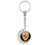 ZKAYHGG Porte-Clés de Voiture pour Ferrari 458 Italia/458 Spider, Trousseau de Clés Anti-Perte Remplacement Portable avec Logo pour Hommes et Femmes
