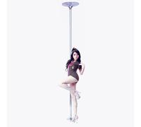 ZKBDBWTR Barre Pole Dance Professionnelle, Kit de Barre de Danse Amovible Rotative et Statique de 45 mm, Dry Hands Pole Dance Portable à Hauteur Réglable