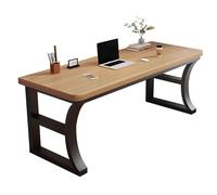 ZKBDBWTR Bureau de Jeu Moderne et Simple - Petite Table de Bureau à Domicile, Long établi pour Chambre, Salon ou Bureau - Bureau de Jeu et de Travail Polyvalent(Yellow,100cm/39.3in)