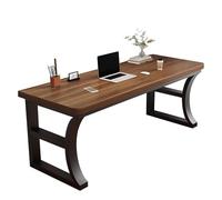 ZKBDBWTR Bureau de Jeu Moderne et Simple - Petite Table de Bureau à Domicile, Long établi pour Chambre, Salon ou Bureau - Bureau de Jeu et de Travail Polyvalent(Brown,80cm/31.4in)