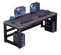 ZKBDBWTR Bureau Gamer Ergonomique, Grand Format, avec Texture en Fibre de Carbone, Bureau Angle Gamer pour la Maison, Le Bureau et la Chambre(140cm/55.1in)
