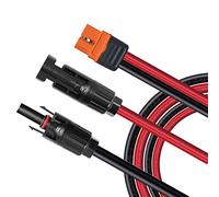 ZkeeShop Câble de charge solaire Connecteur solaire vers XT60i Adaptateur Connecteur de panneau solaire Câble 12AWG XT60i-F Compatible pour EcoFlow DELTA générateur solaire Centrales portables (7.62M)