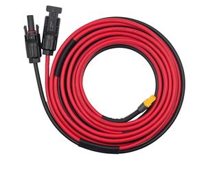 ZkeeShop Câble solaire Câble 10AWG Connecteur solaire vers XT60 adaptateur Câble 6mm2 Panneau solaire Compatible pour Ecoflow Bluetti Powerstation (3M)