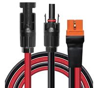 ZkeeShop Câble Solaire XT60I-F 10AWG 6mm2 vers XT60i Rallonge Compatible avec EcoFlow Centrales Portables (0.6M)