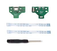 ZkeeShop for 2PCS JDS-011 Replacement Charging Port Assembly Micro USB Adaptor Repair Part Charger Socket Board Module Compatible for PS4 DualShock