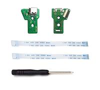 ZkeeShop for 2PCS JDS-055 Replacement Charging Port Assembly Micro USB Adaptor Repair Part Charger Socket Board Module Compatible for PS4 DualShock