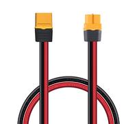 ZkeeShop XT60 mâle vers XT60 femelle 12AWG Câble d'extension adaptateur XT60 Compatible pour Powerstation (0.6M)