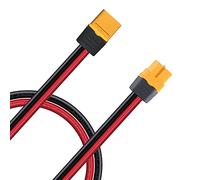 ZkeeShop XT60 mâle vers XT60 femelle 12AWG Câble d'extension adaptateur XT60 Compatible pour Powerstation (1.8M)