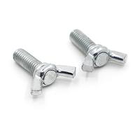 Zkensh-Bolts 1-10PCS Boulons d'aile Bolfly Vis d'acier galvanisé M4 m5 m6 m8 m10 m12 Tête d'aile Tumb Vis Din316, Largement utilisé(8 Mm, 14 in Bag,M5 10pcs)
