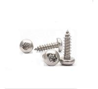Zkensh-Bolts Acier inoxydable 304 tête cylindrique têtes rondes autotaraudeuses clou inviolable étoile Torx vis M2.2 M2.9 M3.5 M3.9 M4.2 M4.8 M5.5 M6.3, 10 pièces, Largement utilisé(M2.9x25mm)