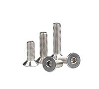 Zkensh-Bolts Bouchon à douille plate hexagonale Vis de métrique Métrique Machine Machine Machine Boulon Grade 12.9 Acier inoxydable M2 m2.5 m3 m4 m5 m6, Largement utilisé(6mm (30pcs),M3)