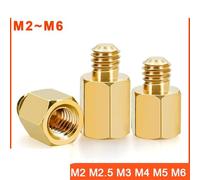 Zkensh-Bolts Entretoise hexagonale en laiton for carte mère, vis d'espacement for goujon de rack de carte, filetage métrique M2-M6. Largement utilisé(16mm(100Pcs),M6 (Thread 8mm))