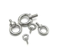 Zkensh-Bolts M3 M4 M5 M6 M8 M10 DIN580 Écrou de l'œil et boulons oculaires en acier inoxydable Écrou de boulon d'œil, 1 à 5 pcs, Largement utilisé(EYE nut,M12 1PCS)