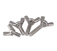 Zkensh-Bolts M4M5M6 M8 316 Vis de pouce en acier inoxydable vis à griffe papillon vis à main yuanbao boulons de papillon, Largement utilisé(1PCS,M5x25)