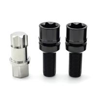 Zkensh-Bolts Vis à tête cylindrique en titane M14 x 1,5 x 28-45 mm, 10 pièces, for roue de voiture Largement utilisé(Black,2pc1keyM14x1.5x35)