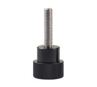 Zkensh-Bolts Vis moletées en alliage inoxydable M5 M6, bouton de poignée, boulon à pas, vis noires Largement utilisé(M6x10-D12x20)
