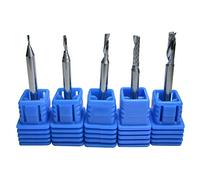 Zkenyao-Router Bit Carbure de tungstène Single 1 flûte Fraise Fraise Fraise CNC Bits, diamètre 1mm, 1,5 mm, 2mm, 2,5 mm, 3.175mm, Utilisez la sécurité fiable (Cutting Edge Length : 1mm 4)