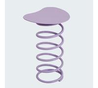 Zkfpet Table D'appoint en Forme De Ressort, Table D'appoint en Forme De Cœur, Matériau en Fer, Aucune Installation Requise, for Salon, Balcon(Purple)