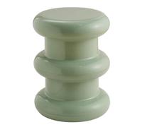 Zkfpet Table D'appoint Ronde de 14 Pouces, Table D'appoint Multifonctionnelle en Plastique Coloré, Tabouret à Langer Créatif, for Salon et Chambre à Coucher(Gray,47cm/18.5in)