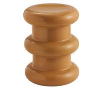 Zkfpet Table D'appoint Ronde de 14 Pouces, Table D'appoint Multifonctionnelle en Plastique Coloré, Tabouret à Langer Créatif, for Salon et Chambre à Coucher(Yellow,47cm/18.5in)