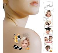 Zkgifts Custom Temporary Tattoos,2IN Size Personalized Temporary Tattoos realistic,with Face Photo Name Logo