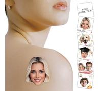 Zkgifts Custom Temporary Tattoos,2IN Size Personalized Temporary Tattoos realistic,with Face Photo Name Logo