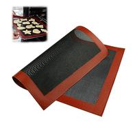 ZKGYUS 1 Pièces Tapis Réutilisable en Silicone Anti-Adhésif, 30 x 40cm Tapis de Cuisson, Tapis de Cuisson, Tapis de Cuisson Patisserie pour Macaron Pizza Pain Pâte