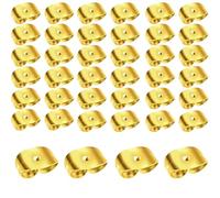 ZKGYUS 40 Pièces/20 Paires Verrouillage D'oreille Sécurisé de Remplacement en or pour Les Boucles D'oreilles, Embouts pour Boucles D'oreilles,Fabrication de Bijoux (6×4,5mm)