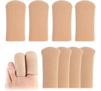 ZKGYUS 8 pcs Protection Orteils en Silicone Découpable, Bandage de Tube de Protection des Doigts en Gel Doux pour Enlever les Cors, Traitement des Oignons, Callosités